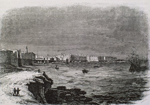 General view over Cadiz in 1810