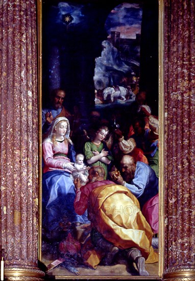 ZUCCARO FEDERICO 1542/1609
BASILICA - RETABLO MAYOR - ADORACION MAGOS
SAN LORENZO DEL ESCORIAL,