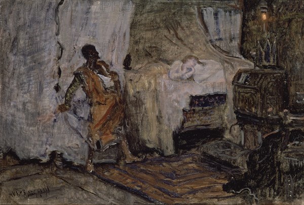 MUÑOZ DEGRAIN 1840/1924
BOCETO DE OTELO
VALENCIA, MUSEO BELLAS ARTES - COLEGIO PIO