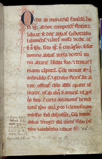 RITUALI MONASTICUM DE S CUGAT DEL VALLES
BARCELONA, ARCHIVO CORONA ARAGON
BARCELONA

This image