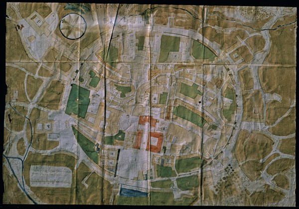 PLANO CIRCULAR-ACUARELA COLOREADA - SANTIAGO DE COMPOSTELA
SANTIAGO DE COMPOSTELA, INSTITUTO PADRE