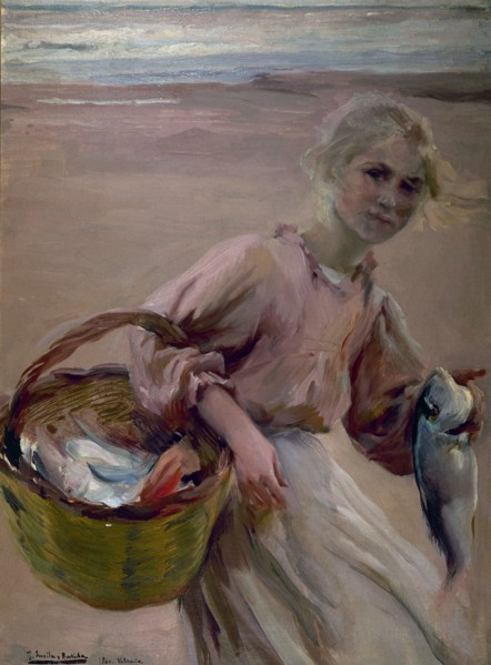 Sorolla, Fillette au panier de poissons