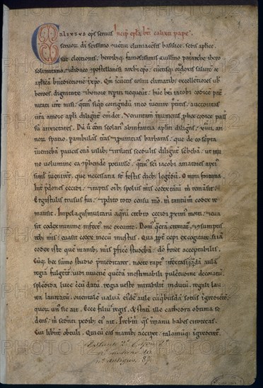 CODICE CALIXTINO-LETRA CAPITULAR
BARCELONA, ARCHIVO CORONA ARAGON
BARCELONA

This image is not