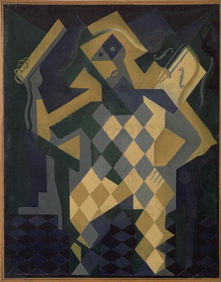 GRIS JUAN 1887/1927
ARLEQUIN CON VIOLIN 1919
PARIS, COLECCION PARTICULAR
FRANCIA

This image