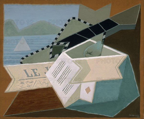 GRIS JUAN 1887/1927
GUITARRA DELANTE DEL MAR-1925-OLEO/LIENZO 54X65 CM
MADRID, COLECCION