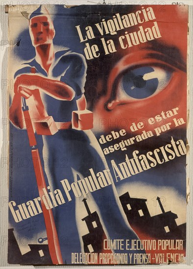 CARTEL GUARDIA CIVIL - LA VIGILANCIA DE LA CIUDAD
SALAMANCA, ARCHIVO HISTORICO