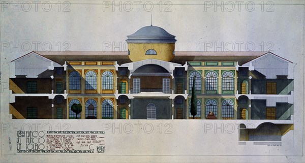 SECCION EDIFICIO DEL NUNCIO DE TOLEDO-PROYECTO DE RESTAURACION Y ACONDICIONAMIENTO DE