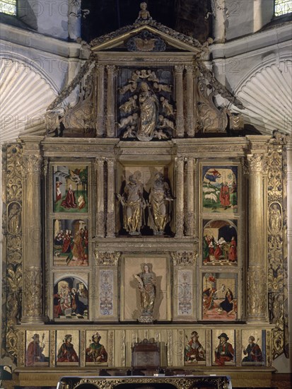 BERRUGUETE PEDRO 1450/1504
RETABLO MAYOR-CONJUNTO-PINTURAS P BERRUGUETE-TALLAS E JORDAN
PAREDES