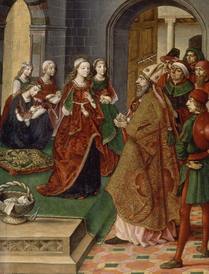 BERRUGUETE PEDRO 1450/1504
LA VIRGEN Y LOS PRETENDIENTES
PAREDES DE NAVA, IGLESIA DE SANTA
