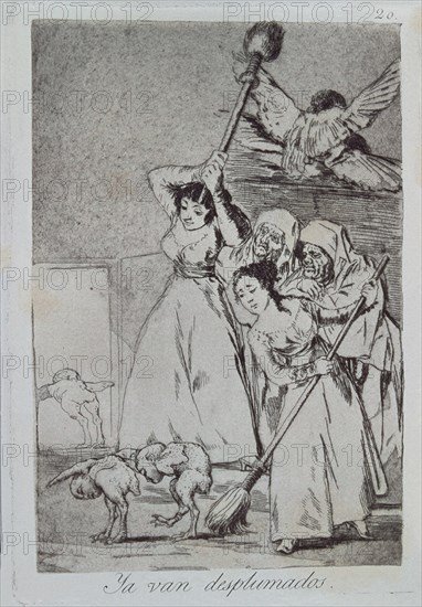 Goya, Capricho no. 20: There They Go Plucked