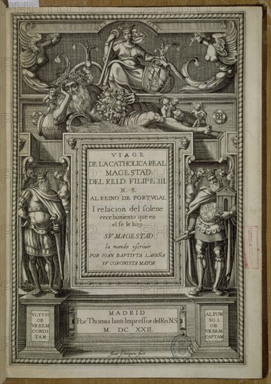 LAVANHA JOAN BAPTISTA
VIAJE DEL REY FELIPE III POR PORTUGAL-PORTADA-MADRID 1622
MADRID,