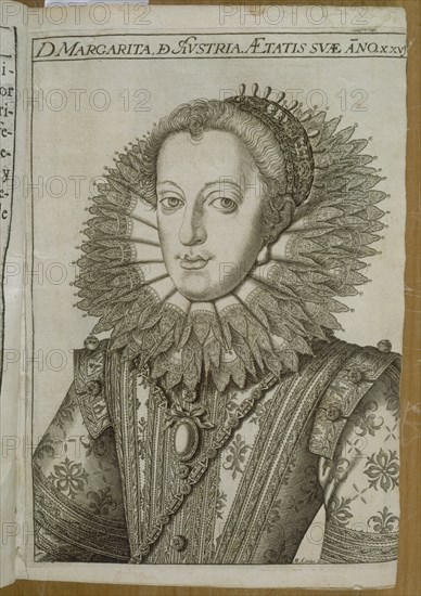 DOÑA MARGARITA DE AUSTRIA-REINA DE ESPANA MUJER DE FELIPE III
MADRID, BIBLIOTECA NACIONAL B
