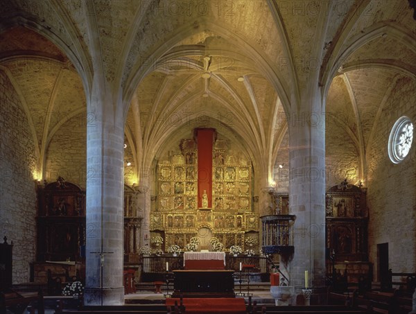 GENERAL DEL INTERIOR - NAVES Y CABECERA GOTICOS
GALDACANO, IGLESIA DE SANTA MARIA
VIZCAYA

This
