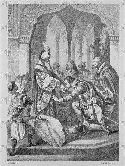 H ESPANA-CHAH DE PERSIA RECIBE EMBAJADORES DE ESPANA
MADRID, BIBLIOTECA NACIONAL B