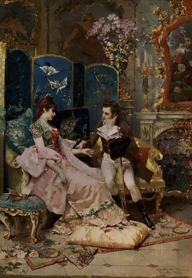 ALVAREZ CATALA LUIS 1836/1901
GALANTEO
MADRID, GALERIA SAMMER
MADRID

This image is not