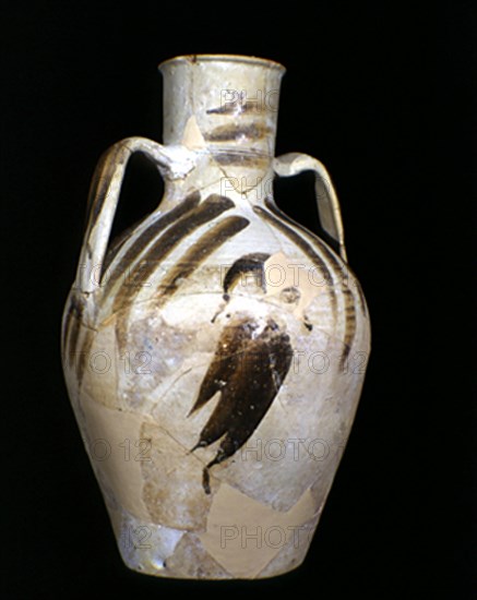 MUSEO-JARRA PINTA EN NEGRO-40 X 14 CMS-CALIFAL S X-XI
PROVINCIA, MEDINA AZAHARA
CORDOBA

This