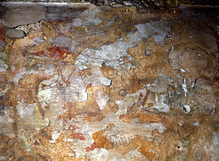 CORONACION DE LA VIRGEN-PINTURA MURAL
SANLUCAR LA MAYOR, IGLESIA DE SANTA MARIA
SEVILLA