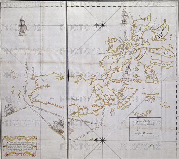 PLANO-DERROTERO DE GALEONES MANILA ACAPULCO(RUTA COMERCIAL1571/1813)-MP FILIPINAS 23
SEVILLA,