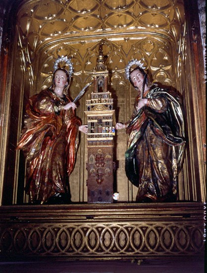 DUQUE CORNEJO PEDRO 1678/1757
CAP STA JUSTA Y RUFINA-ESC  DE SANTA JUSTA Y RUFINA -1728 - MADERA