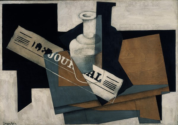 GRIS JUAN 1887/1927
GARRAFA Y PERIODICO 1916.OLEO Y LAPIZ/TABLA
NORTON G-FLORIDA,