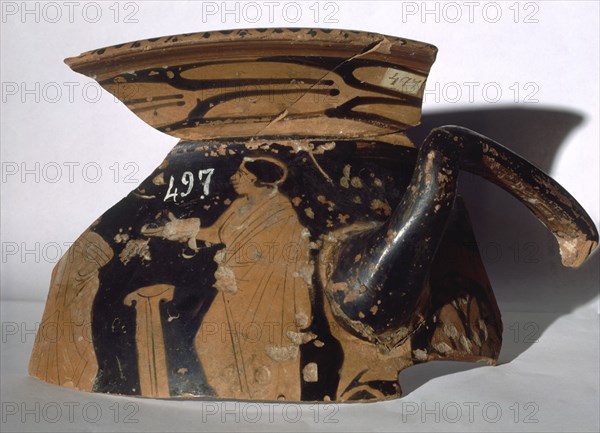 CERAMICA DE FIGURAS ROJAS.ESTILO GRIEGO-PROC DE NECROPOLIS DE ANDALUCIA ORIENTAL- HACIA S VI-VII A