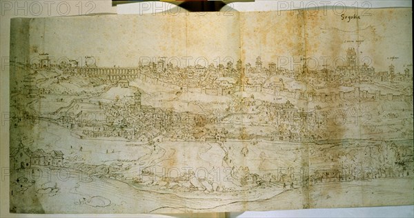 WYNGAERDE ANTON VAN DEN ?/1571
SEGOVIA-S XVI-284X1001MM-DIBUJO SEPIA
OXFORD, ASHMOLEAN