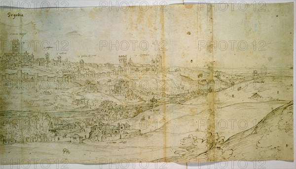 WYNGAERDE ANTON VAN DEN ?/1571
SEGOVIA-S XVI-284X1001MM-DIBUJO SEPIA
OXFORD, ASHMOLEAN