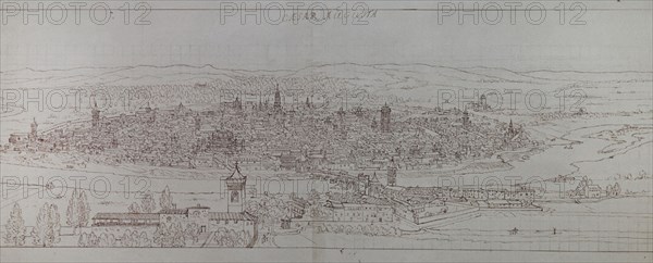WYNGAERDE ANTON VAN DEN ?/1571
ZARAGOZA-DIBUJO-1563-210X605MM-PLUMA TINTA NEGR
VIENA, BIBLIOTECA