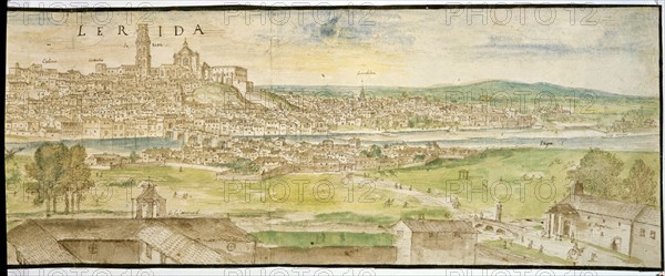 WYNGAERDE ANTON VAN DEN ?/1571
LERIDA-DIBUJO-AGUADA-SEPIA-1563-283X1276MM
VIENA, BIBLIOTECA