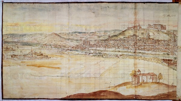 WYNGAERDE ANTON VAN DEN ?/1571
BURGOS-1565-DIBUJO-AGUADA-420X1433-PLUMA SEPIA
VIENA, BIBLIOTECA
