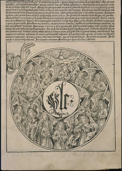 INCUNABLE-PAGINA DE LA BIBLIA-GRABADO-ANGELES
MADRID, SENADO-BIBLIOTECA
MADRID