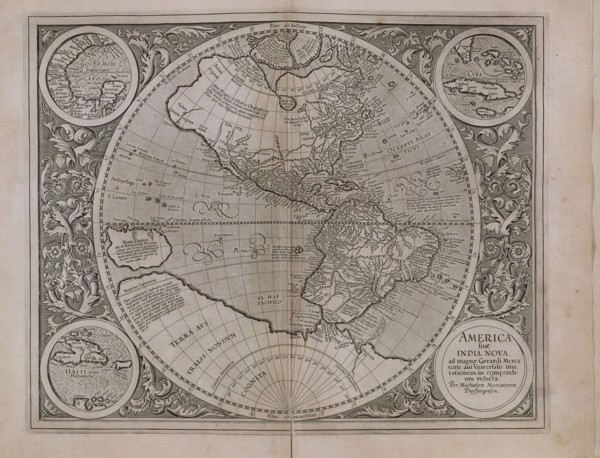 Mercator, Carte des Amériques et des Indes nouvelles