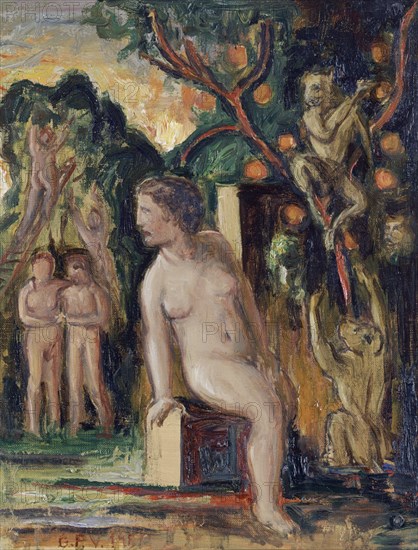 PEREZ VILLALTA GUILLERMO 1948-
LA ENVIDIA DESCUIDA SU PROPIO JARDIN-35X27-1986
MADRID, GALERIA