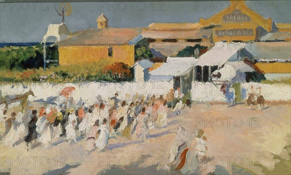 PLA CECILIO 1860-1934
BANOS DE LAS ARENAS-OLEO SOBRE LIENZO
MADRID,