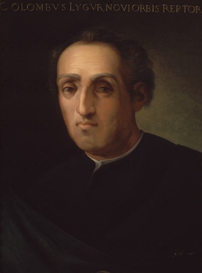 GALVAN CANDELA JOSE MARIA 1837/1899
CRISTOBAL COLON-OLEO-47X61 CMS
MADRID,