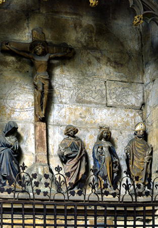 CLAUSTRO-SEPULCRO DE GARRO-DETALLE DE LOS SANTOS
PAMPLONA, CATEDRAL
NAVARRA

This image is not