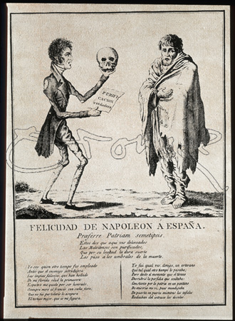 CARICATURA S XIX - FELICIDAD DE NAPOLEON A ESPAÑA
MADRID, MUSEO MUNICIPAL
MADRID