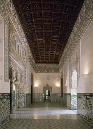 CENADOR DE LA ALCOBA DE LOS REYES DEL PALACIO DE PEDRO I - ARTESONADO - MUDEJAR
SEVILLA, REALES