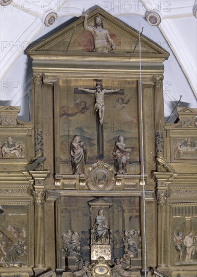 HERNANDEZ JERONIMO 1540-1586
RETABLO MAYOR-DET CALVARIO-S XVI-RENACIM
OSUNA, IGLESIA DE SANTO