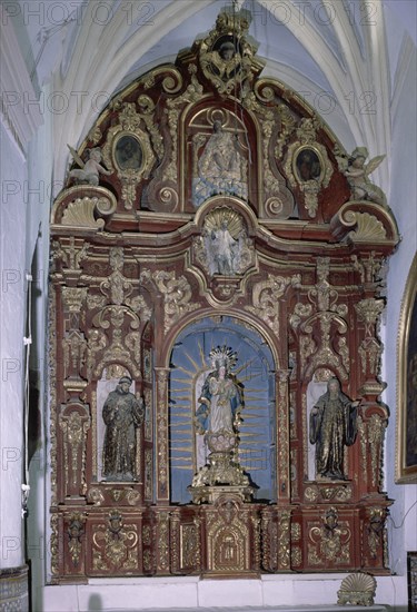 RETABLO BARROCO DE LA INMACULADA
ALCALA DEL RIO, IGLESIA DE SANTA MARIA
SEVILLA

This image is
