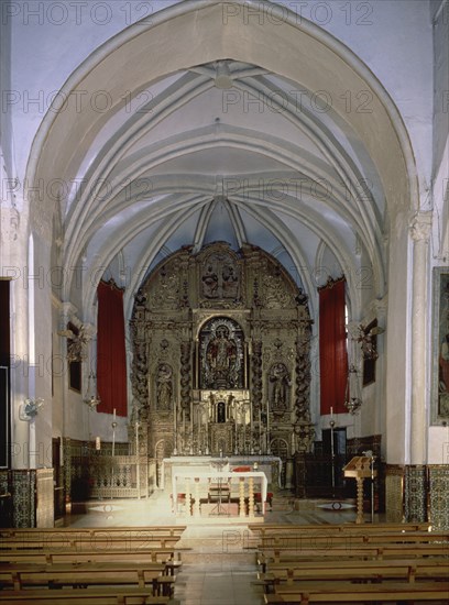 INTERIOR DE LA CAPILLA MAYOR-VISTA GENERAL
ALCALA DEL RIO, IGLESIA DE LA ASUNCION
SEVILLA

This