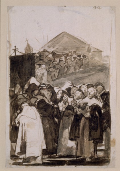 Goya, Une procession