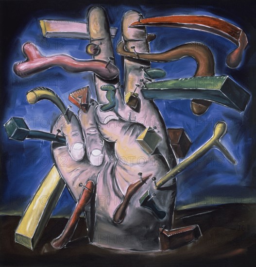 DOKOUPIL JIRI GEORG 1954-
EINE FRIEDLICHE HAND UMGEBEN MIT FORMEN
COLONIA, COLECCION