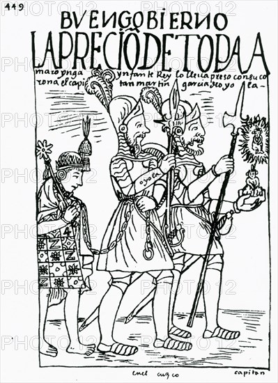 Poma de Ayala, The Indian Topa Amaro captured