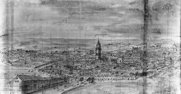 WYNGAERDE ANTON VAN DEN ?/1571
MEDINA DEL CAMPO-285X974 MM-LAPIZ NEGRO-1565
VIENA, BIBLIOTECA