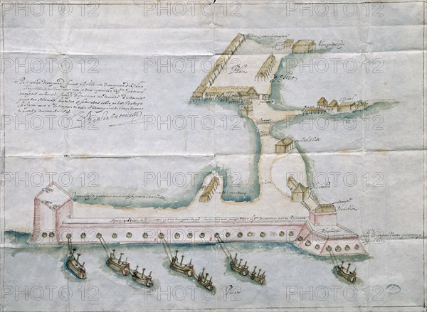 ANTONELLI B
FUERTE Y PUEBLO DE S JUAN DE ULUA-1590
SEVILLA, ARCHIVO INDIAS
SEVILLA