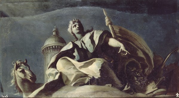MURA FRANCESCO 1696/1784
ALEGORIA DE EUROPA-1738-37X69-OLEO-LIENZ
MADRID, PALACIO