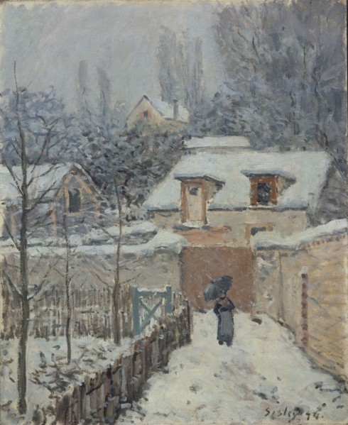 Sisley, La neige à Louveciennes