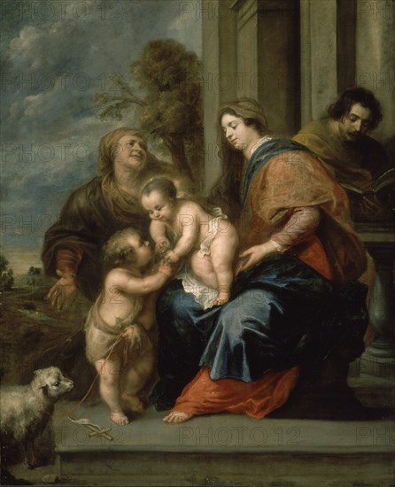 OOST JACOBO VAN 1601/71
SAGRADA FAMILIA S JUAN Y STA ANA- S XVII- BARROCO FLAMENCO
MALAGA, MUSEO