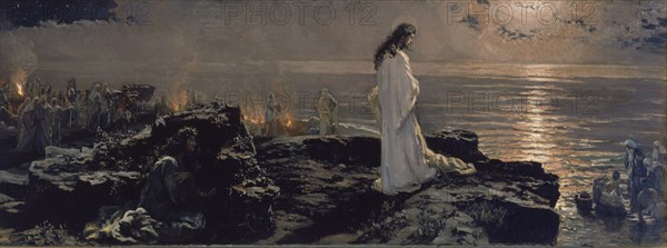 MUÑOZ DEGRAIN 1840/1924
JESUS EN EL LAGO TIBERIADES
MALAGA, MUSEO BELLAS ARTES
MALAGA